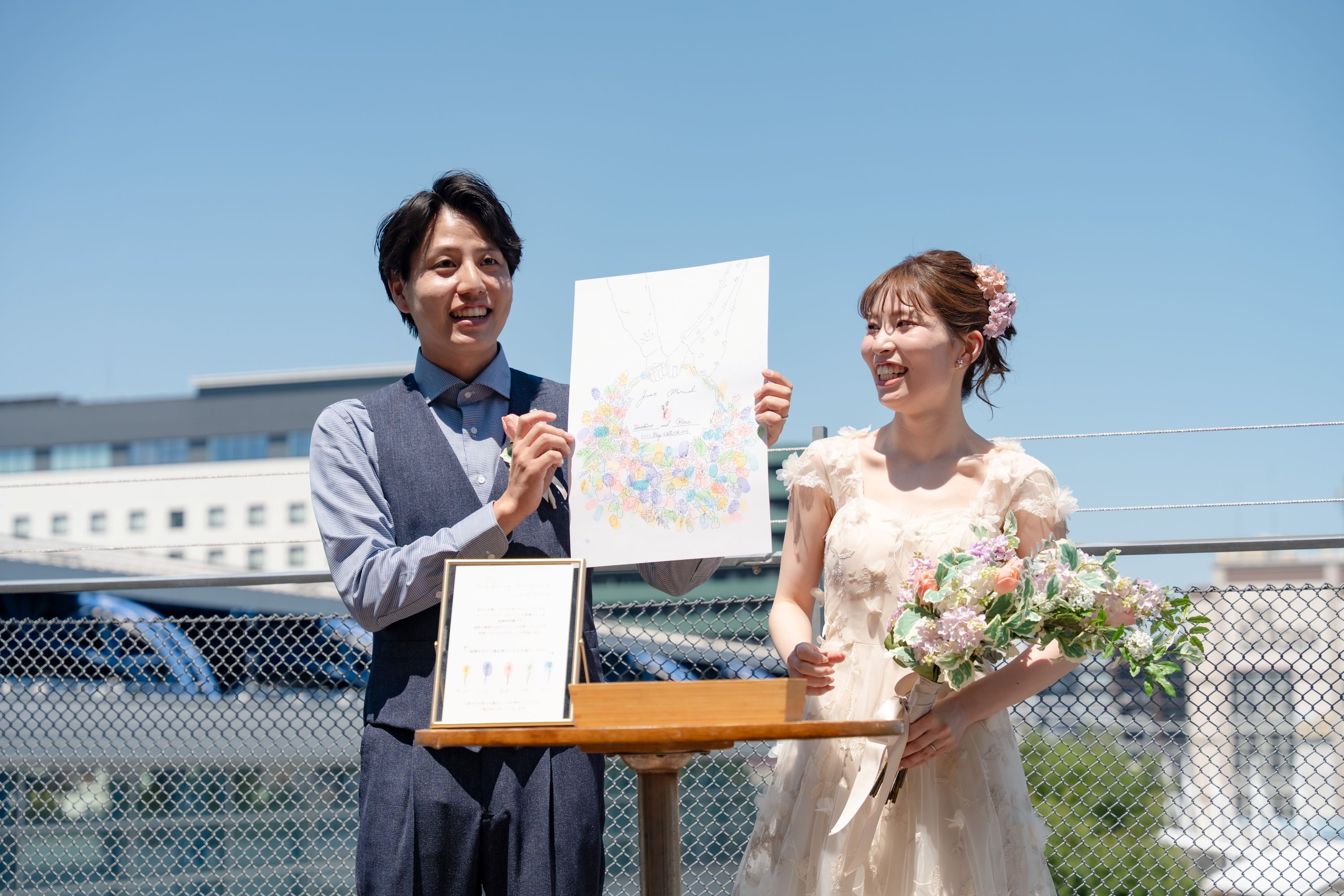 カジュアル結婚式1.5次会 ウェディングリース