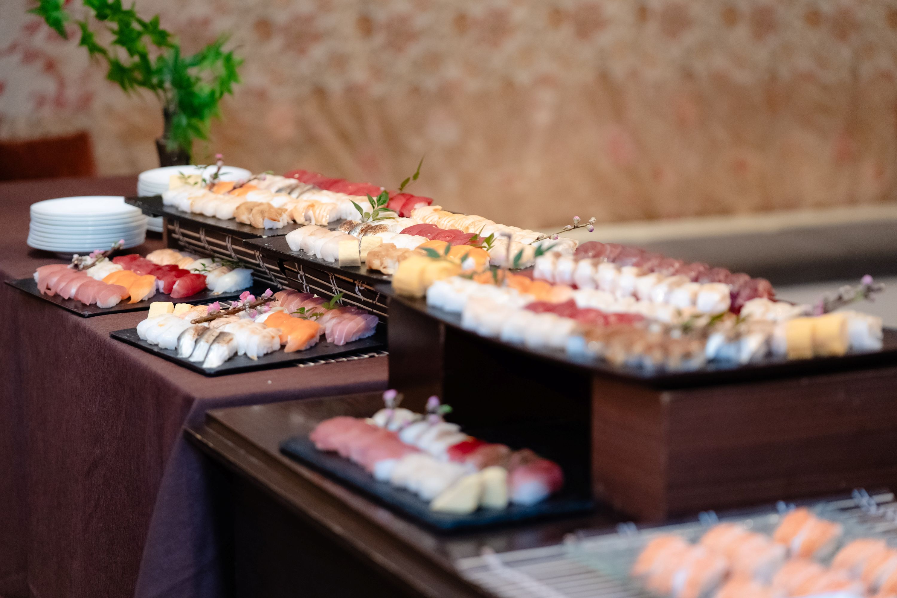 カジュアル結婚パーティー 寿司ブッフェ